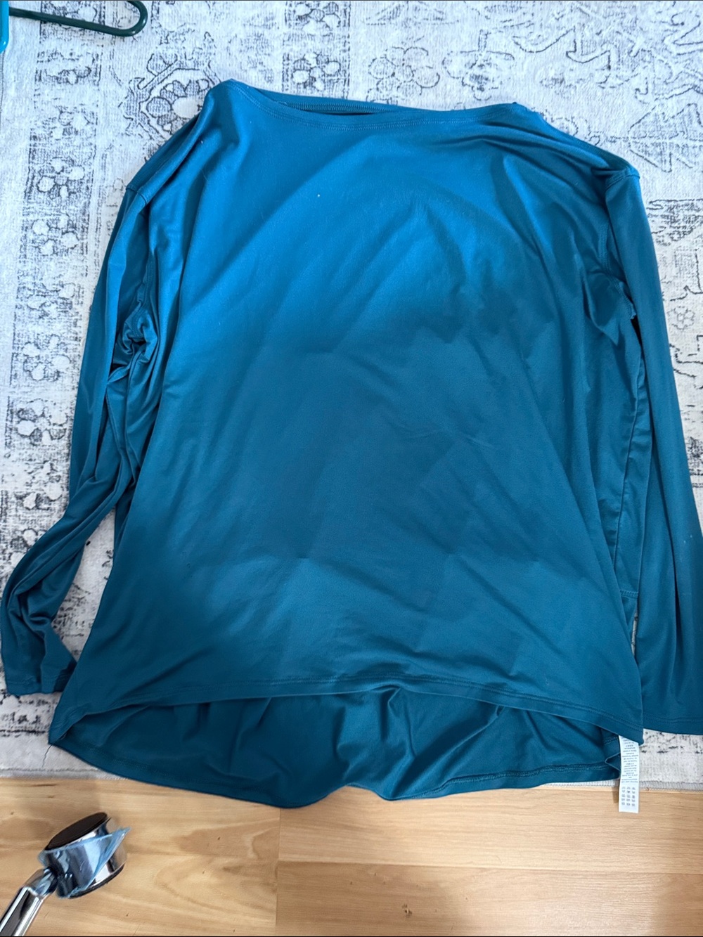CRZ YOGA Long Sleeve Tee in Teal Blue